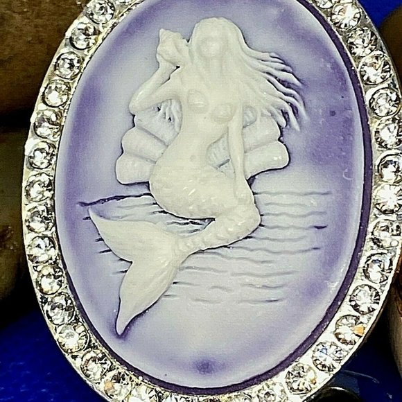 Mermaid Fancy Purple Badge Holder Nurse Teacher - Picture 5 of 9